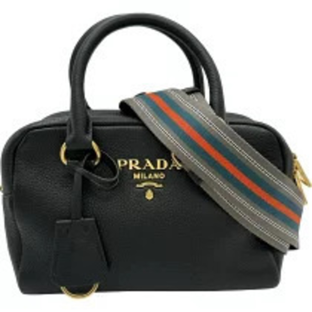 Prada Bag Black Leather Shoulder